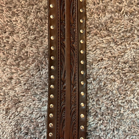 Leather belt and belt buckle - Picture 3 of 6